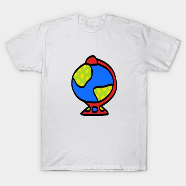 Cartoon Earth T-Shirt by FunnyMoonCosmic